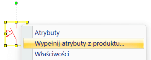 wypełnianie atrybutów z produktu