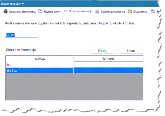 właściwości strony