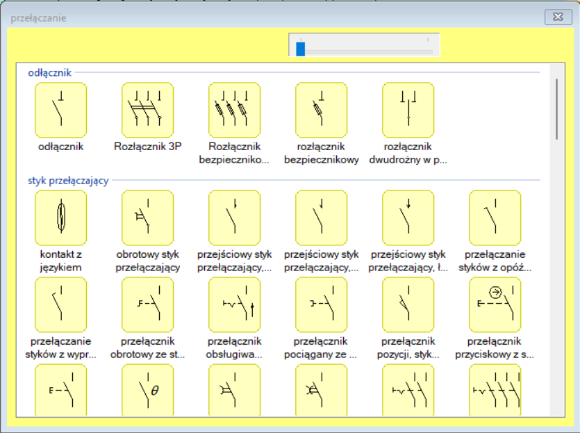 Paleta symboli
